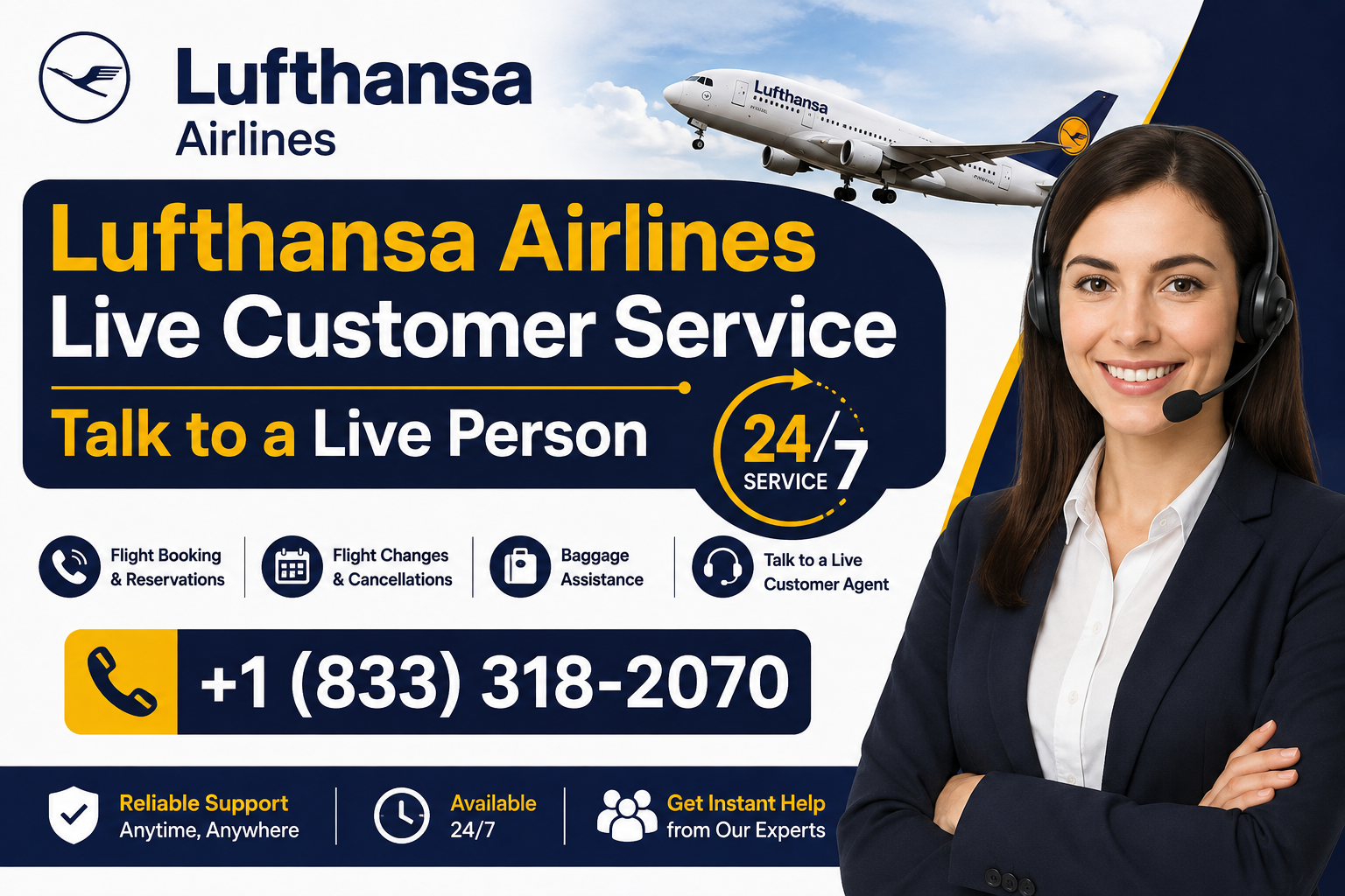 Lufthansa Airlines® 24/7 Customer Service Phone Number, Talk to a Live Agent Anytime